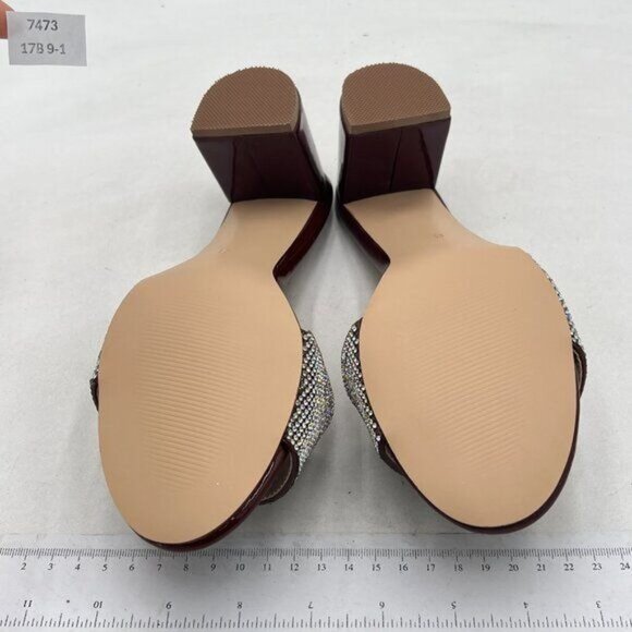 NYC Women's Stylish Silver and Brown Slippers - Picture 6 of 6